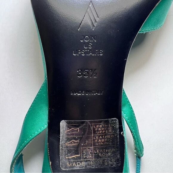 The Attico Ginger Slingback Sandals in Emerald - Picture 7 of 7